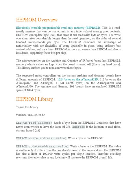 Eeprom library.  The EEPROM library allows you to read and write those byt...