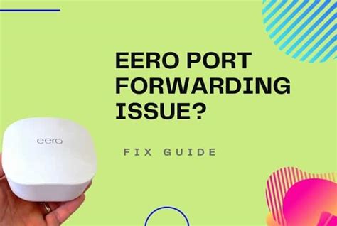 Eero port forwarding not working. Port forwarding. Zhalf52. Zhalf52. 9 mths ago. I am trying to forward a port to host a Minecraft server on my PC. I went through the steps in the eero app to set up the reservation, but it still does not work. When checking the port via an online port checker, it says it is closed. How should I go about getting this issue resolved? 