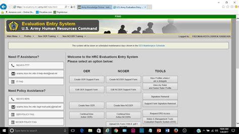 Ees army evaluation system. The Evaluation Entry System (EES) is an administrative platform where users can request and submit Evaluation Reporting System (ERS). The ERS itself enables the review and maintenance of Non-Employee Evaluation Reports (NCOER) and Employee Evaluation Reports (OER) data in the Interactive Personnel Electronic Records Management … 
