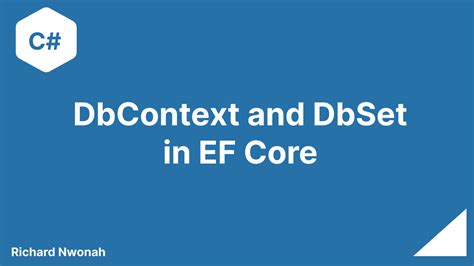 Ef core dbcontext.  An instance of DbContext represents a session with the database whi...