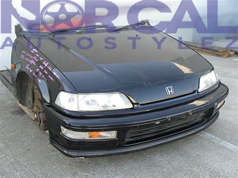 Ef9 jdm front end conversion.  - Grey Bonnet - Black Front Bar with Indic...