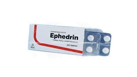 Efedrin tablet