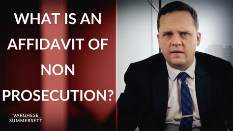 Effect of Affidavit of NonProsecution in Texas YouTube
