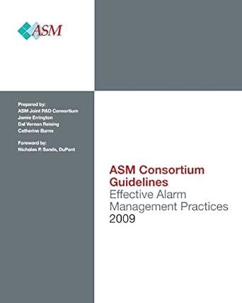 Effective alarm management practices asm consortium guidelines. - La isla de las palabras (infantil y juvenil).