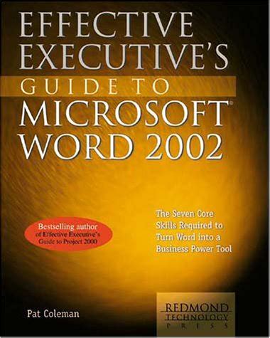 Effective executives guide to microsoft word 2002. - Praxis ii physical education content and design 5095 exam secrets study guide praxis ii test review for the.