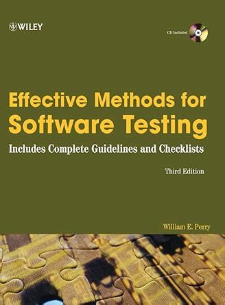 Effective methods for software testing includes complete guidelines checklists and templates. - Derechos humanos en la const. de la rep. arg., lo.