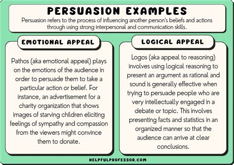 Rational persuasion involves presenting logical arguments and evidence to influence someone’s behavior or beliefs. For example, a manager may present data to show why a particular action is the most effective. Emotional persuasion: This technique involves appealing to someone’s emotions to influence their behavior or beliefs.