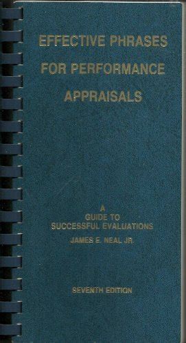 Effective phrases for performance appraisals a guide to successful evaluations. - Manual for polar cutter emc 115.