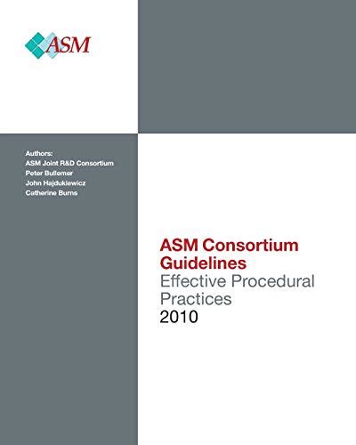 Effective procedural practices asm consortium guideline. - Sony ericsson hcb 30 manuale di installazione.