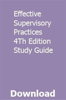 Effective supervisory practices 4th edition study guide. - Deployment guide for websense web security solutions.