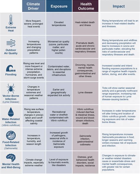 Effects of Climate Change Impacts and Examples