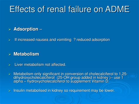 Effects of Renal Failure on ADME - futurelearn.com