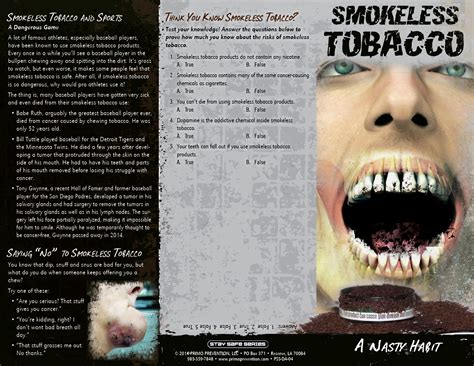 Effects of Smokeless Tobacco products on your body??