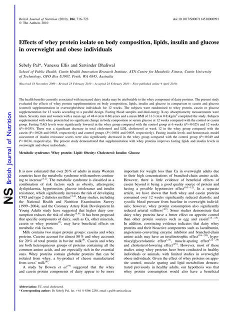 Effects of whey protein isolate on body composition, lipids, …