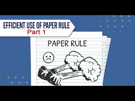 Efficient Use of Paper Rule