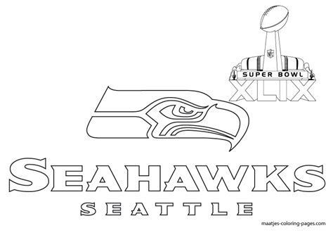 Effortfulg Seattle Seahawk Coloring Pages