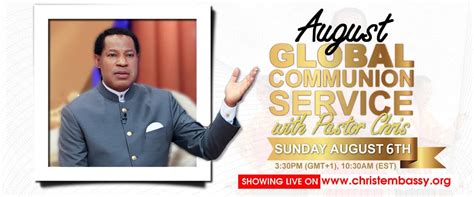 Effusive Worship Begins ‘August Global Communion Service ...