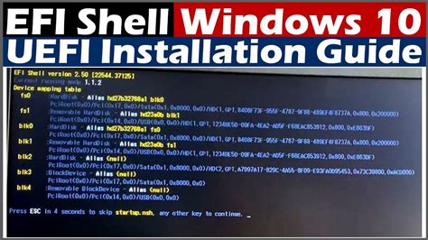 Efi shell shutdown.  Additionally, the document includes links to related arti...