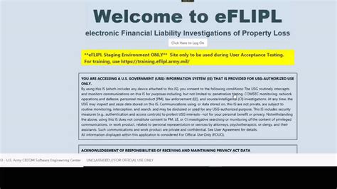 In July 2020, the Army directed all Army organizations to implement the eFLIPL application for FLIPL initiation and tracking, accounting, auditing and management.. 
