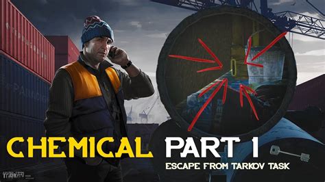 Chemical - Part 2 is a Quest in Escape from Tarkov. Must be level 10 to start this quest. Find any evidence on Customs that could help with the investigation Hand over the …. 