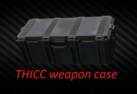 Eft t h i c c case. Lv.4. Physical bitcoin x20. GP coin x20. T H I C C Weapon case x1. 要求数変更、GP coin追加. 「 Mechanic/Chemistry Closet 」. クリア後アンロック. Jaeger. Weapon case x2. 