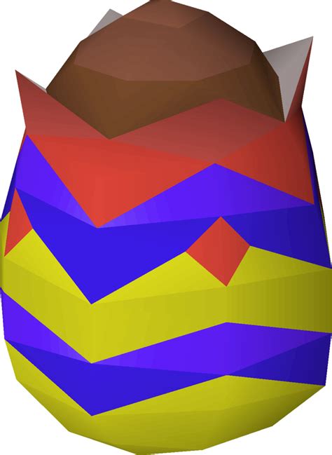 A male player wearing egg priest vestments