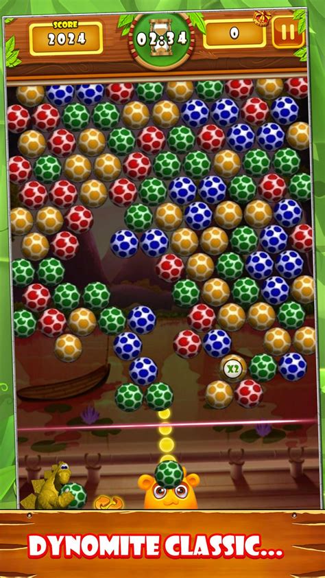 Bubble Shooter: Egg Shoot has an APK download size of 96.98 MB and the latest version available is 2.1.0 . Designed for Android version 5.1+ . Download Bubble Shooter: Egg Shoot at no cost. Description. Come back to the Jurassic era to hear the story of Dino - the cutest dinosaur of the Bubble Jungle. Show more.