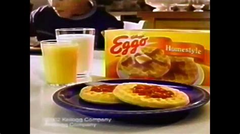 Eggo waffles advertisement. 1994 Kellogg's Eggo Waffles Commercial 