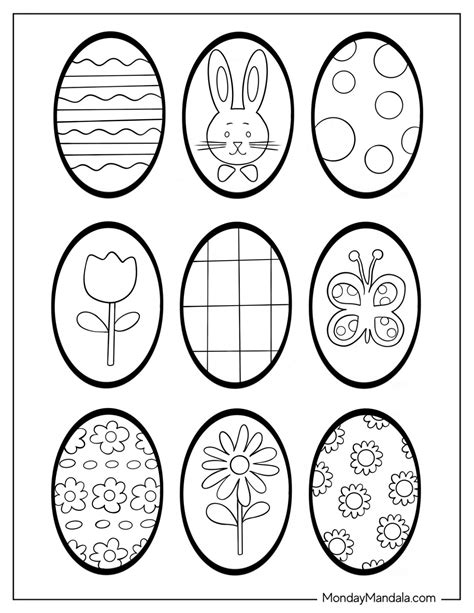 Eggs Coloring Page
