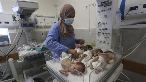 Egypt’s state-run media say babies evacuated from Gaza’s Shifa Hospital have arrived in Egypt