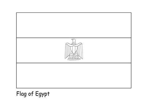 Egypt Coloring Flag