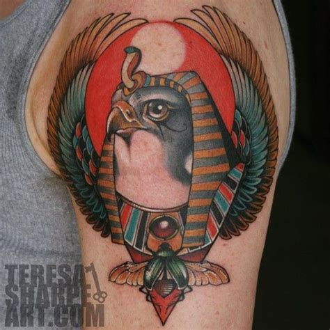 Egyptian Hawk Tattoo