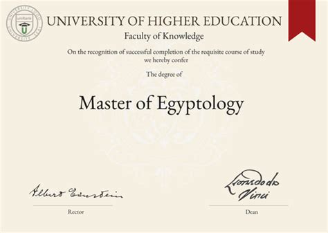 Egyptology Degrees: Master