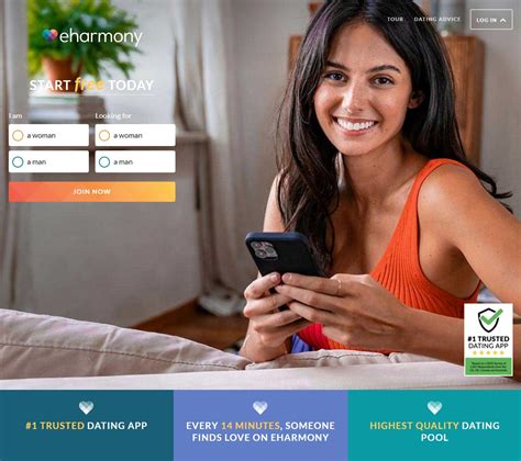 Eharmony com. eharmony is the #1 Trusted Dating App. We have a skilled in-house Trust and Safety team to ensure our platform is safe, inclusive, and welcoming to every member of our community. THE REVIEWS ARE IN "eharmony claims to have the most advanced match-making system, and be the best site for finding love. 