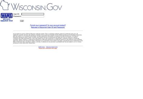 You are about to access a State of Wiscons
