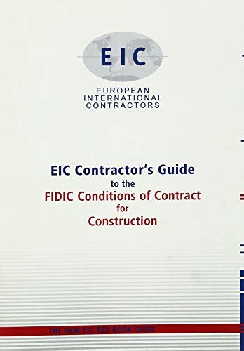 Eic contractors guide to the fidic conditions of contract for construction. - Crystal reports users manual version 3.