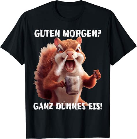 Eichhörnchen Guten Morgen? Ganz dünnes Eis! Geschenkidee