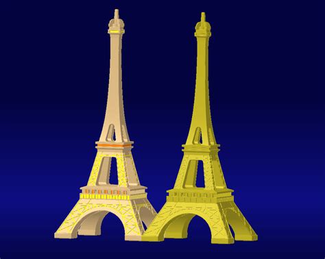 Eiffel Tower 3D CAD Model Library GrabCAD