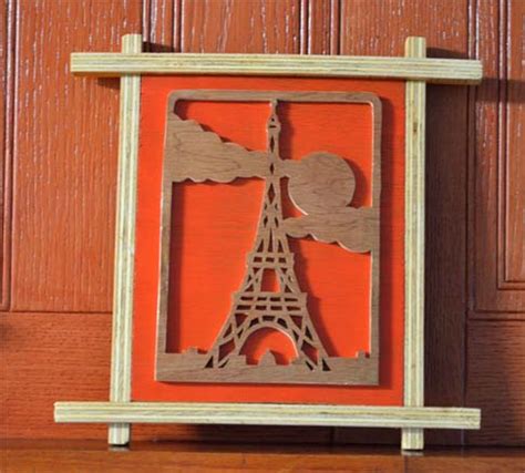 Eiffel Tower Clock - Bragging Rights - Scroll Saw Village