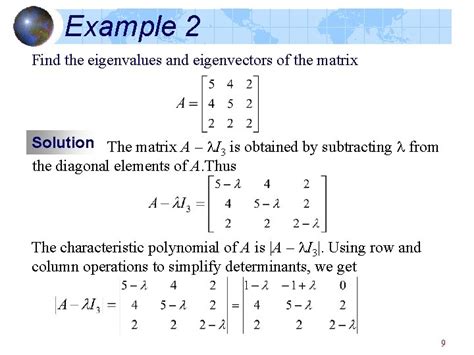 Eigenvalues And Eigenvectors