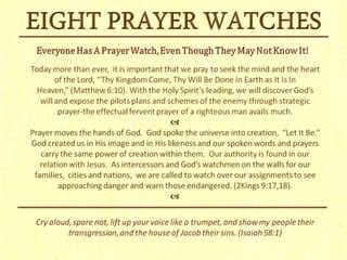 Eight prayer watch.  A housing/homeless prescreen is the first step in that process.  ...