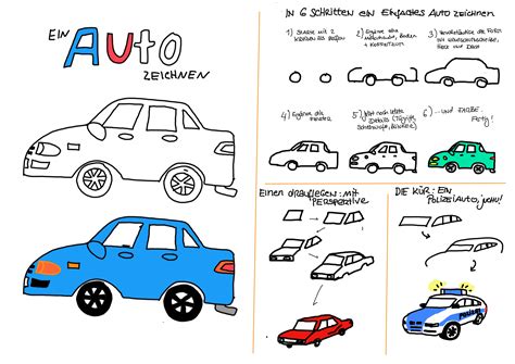 Ein Auto zeichnen Fahrzeughits der Kids - Creatipster