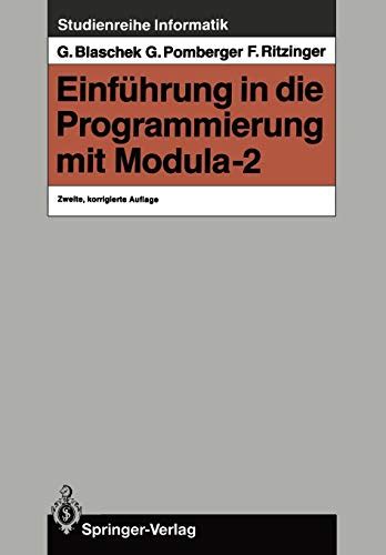 Einführung in die programmierung mit modula 2 (studienreihe informatik). - Cub cadet 782 d service manual.