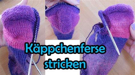 Einfache käppchenferse stricken