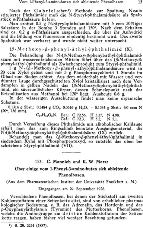 Einige 1 Phenyl 3 Amino Butan Ableitende Phenolbasen 1707