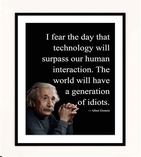 Einstein Technology Humanity Quote