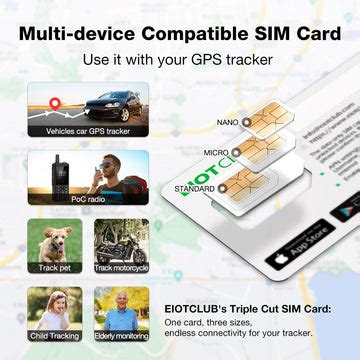 Eiotclub sim card plans. A 4G security camera SIM card provides unmatched connectivity for your surveillance system. With support for AT&T, T-Mobile, and Verizon networks, it offers maximum flexibility. The triple-cut design works in any device, providing standard, micro, or nano SIM sizes. Suitable for PTZ cameras, bullet cams, trackers, routers, and more. 