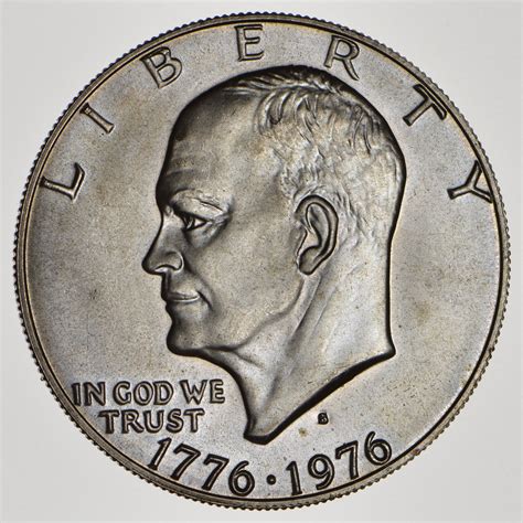 Eisenhower 1976 silver dollar value. 1977 Silver Dollar, Uncirculated Value. For uncirculated coins, the value depends on their quality. Lower quality coins – those graded mint state (MS) 60 to 63 generally sell for between $5 and $20. Move up to coins graded 64 and 65, and the price increases. At MS64, the value is about $28. 