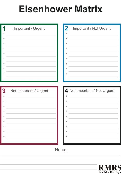 Eisenhower Matrix Template Excel Complete can continuation recite