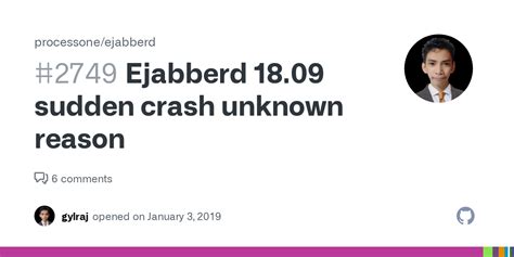 Ejabberd 18.09 sudden crash unknown reason #2749 - Github